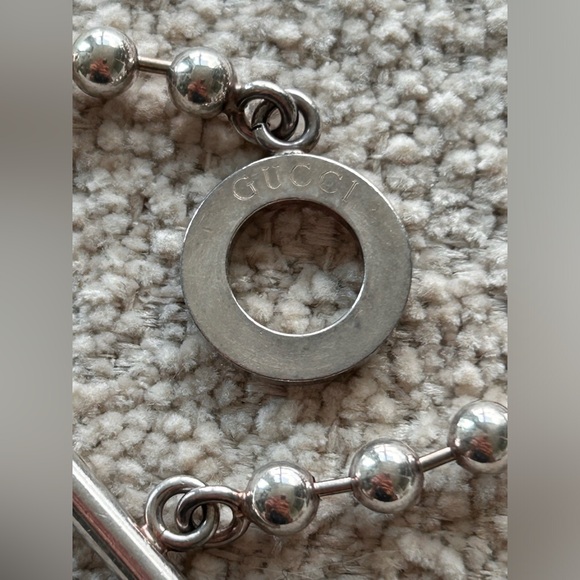 GUCCI boule silver choker necklace - Picture 3 of 4